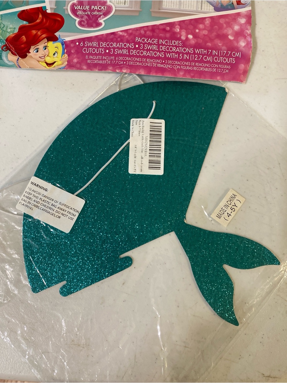 Disney Princess Ariel Party Kit - Teal, Pink, Red, Yellow - Picture 6 of 9
